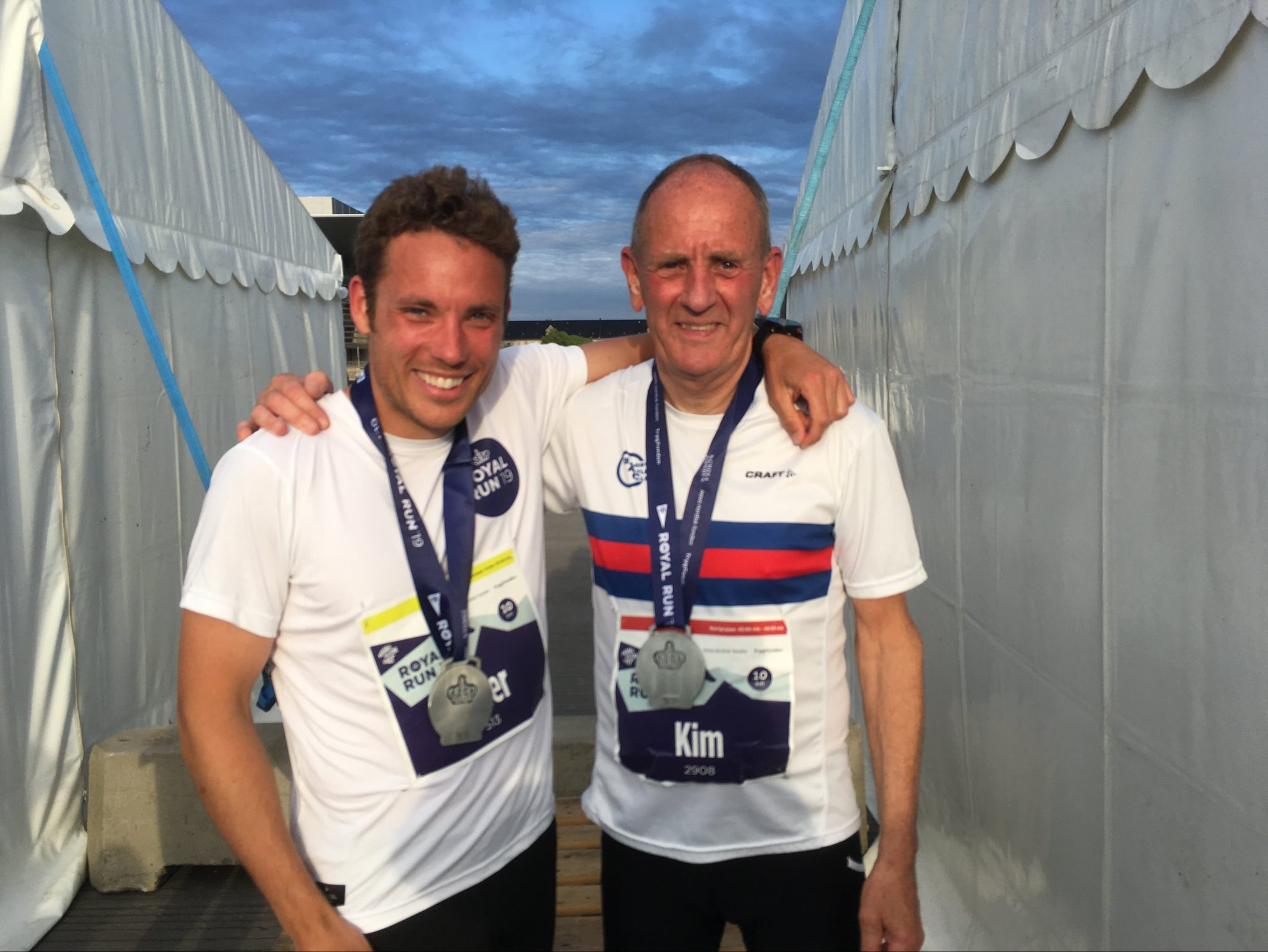 Veloverstået 10 km Royal Run med min seje far