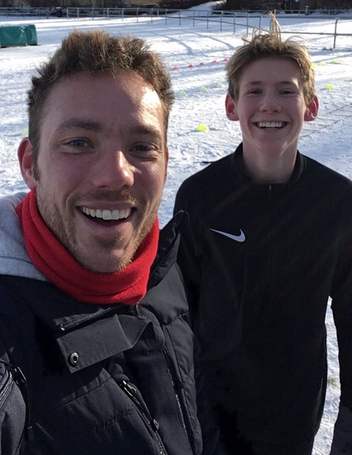 Fodboldspiller Magnus Lykke blev hurtig på 10 og 30 meter