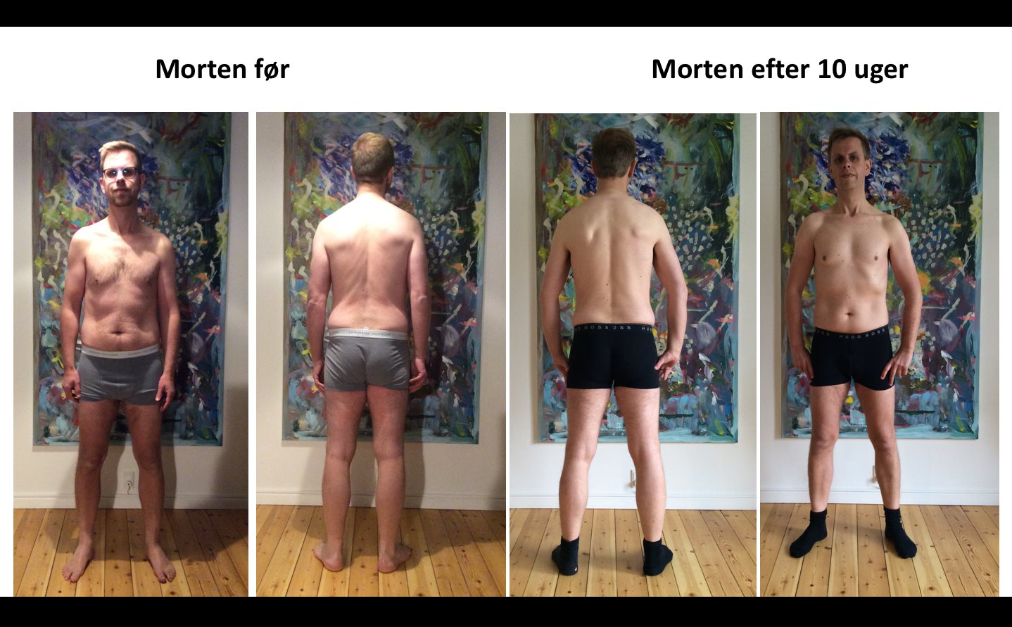 Før og efter mit 10-ugers bootcampforløb