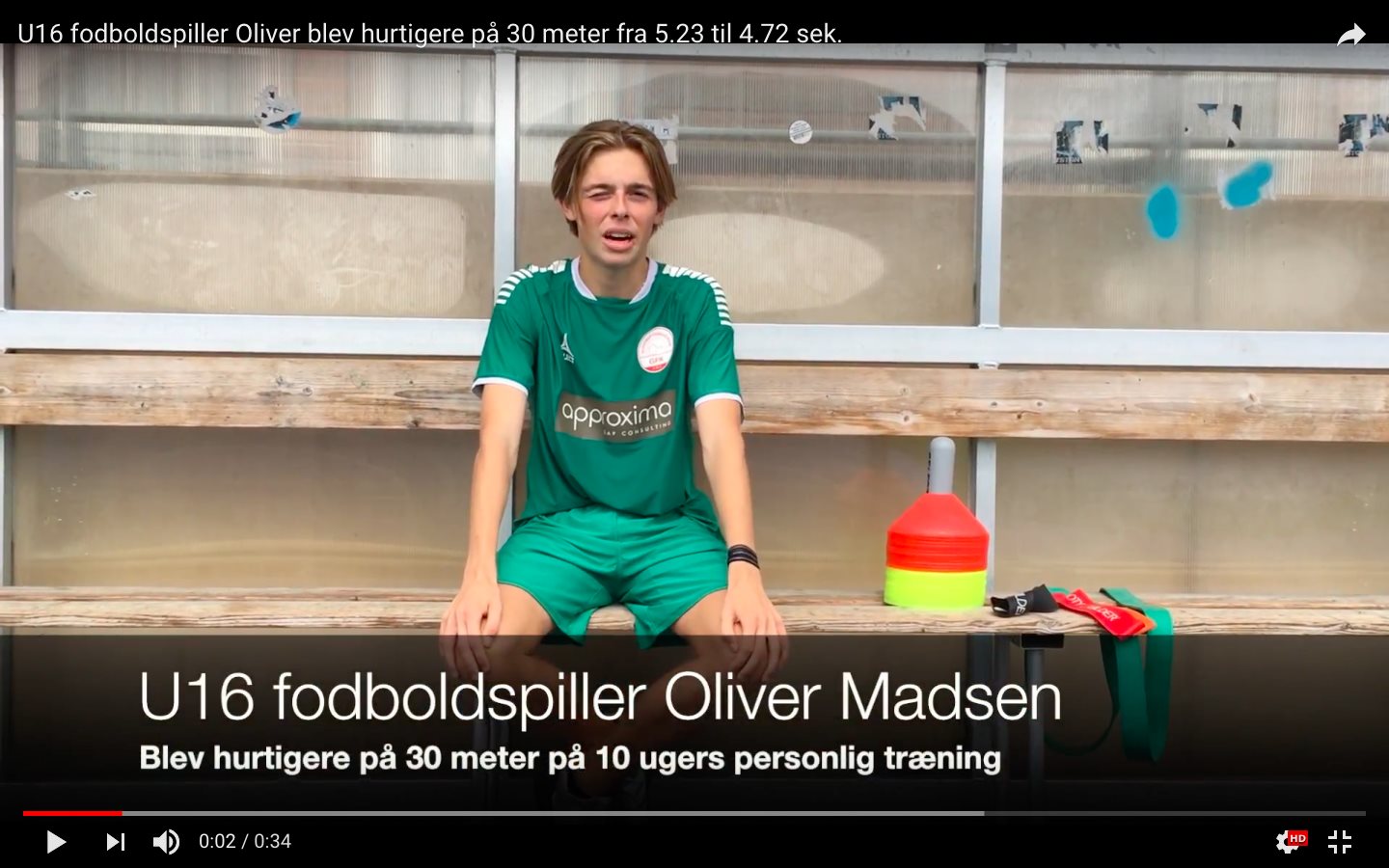 Dagens succeshistorie fra U16 fodboldspiller Oliver Madsen