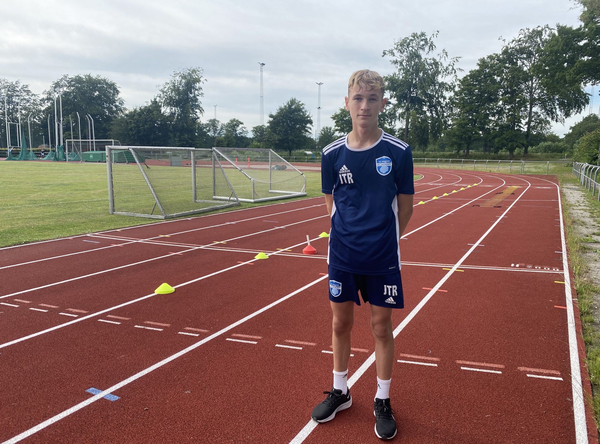 Jonatan U14 Amager Academy blev hurtigere på 30, 20 og 10 meter.