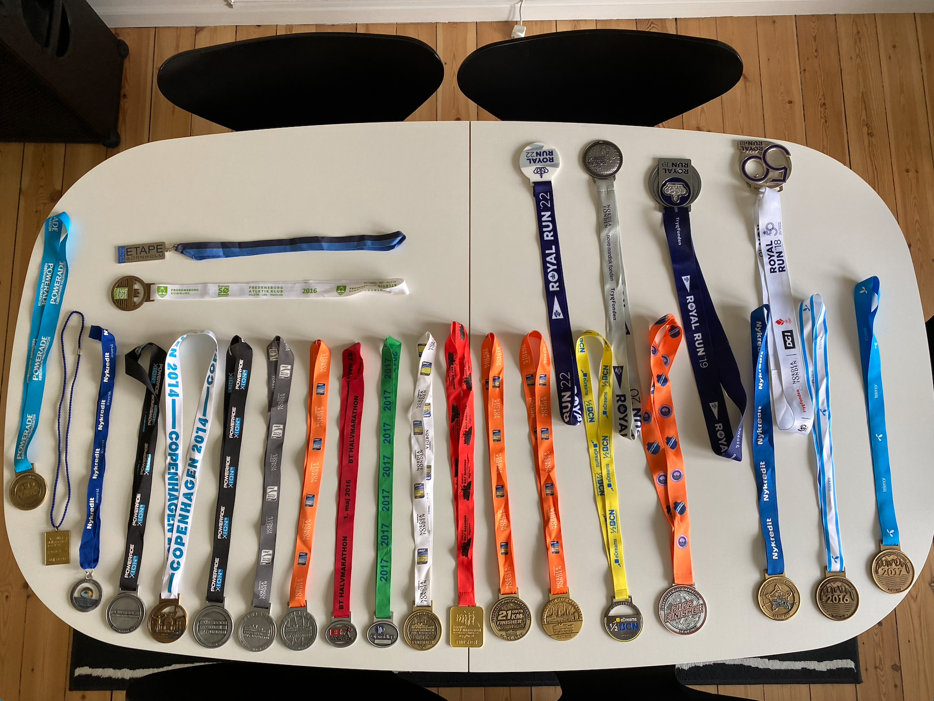 Igennem tiden har jeg løbet 4 Royal Run, 17 halvmarathon og 4 maraton. Jeg er super stolt af mig selv