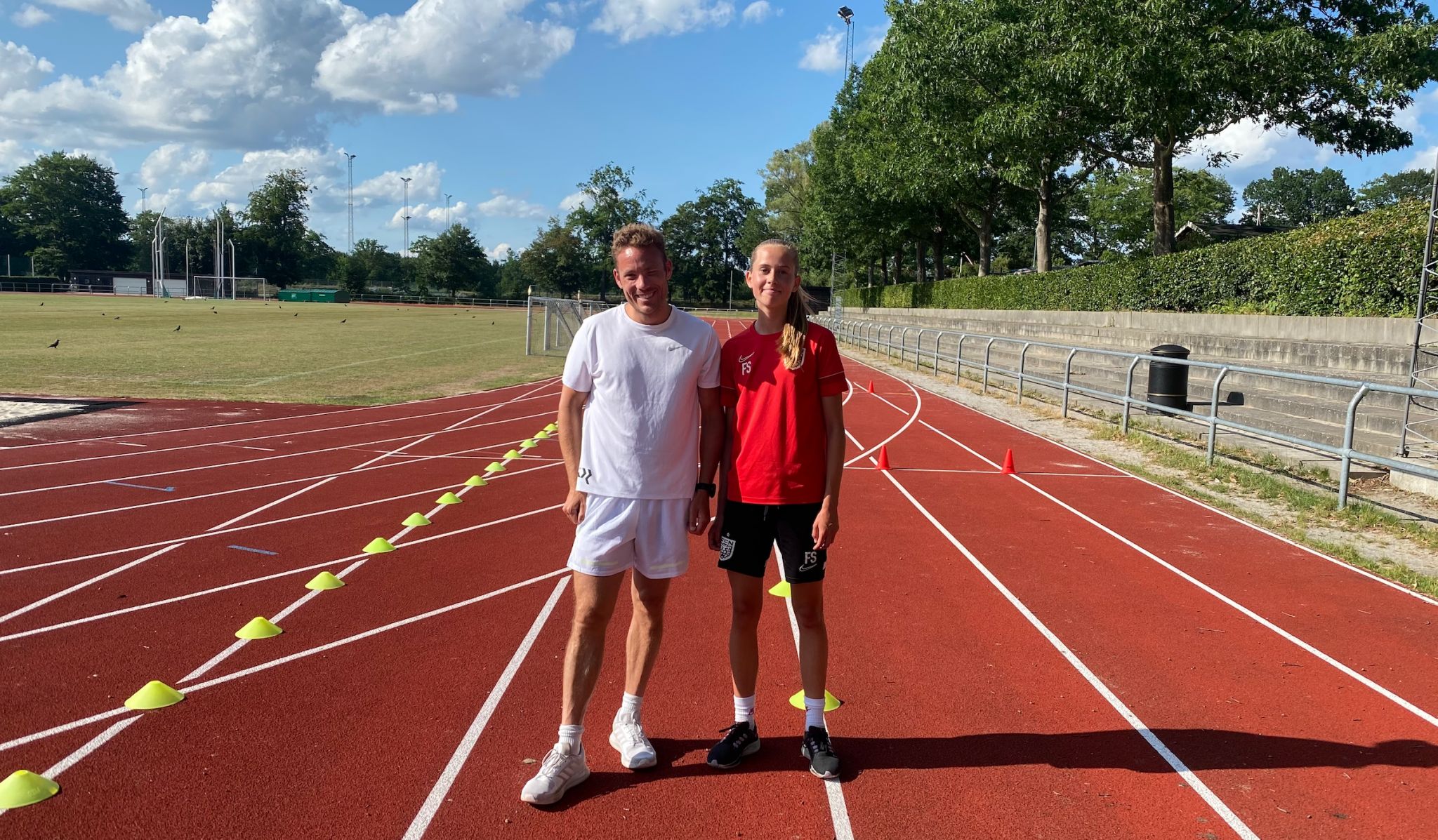 U16 fodboldspillere Filippa Steenberg fra FC Nordsjælland er blevet hurtigere