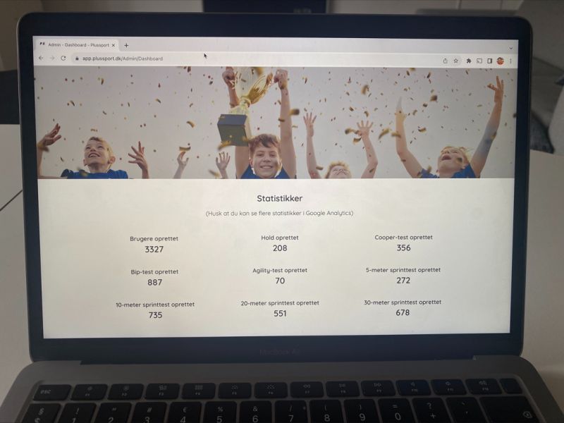 Mit hjertebarn Plussport er nu kommet op på 3.327 oprettede brugere.
