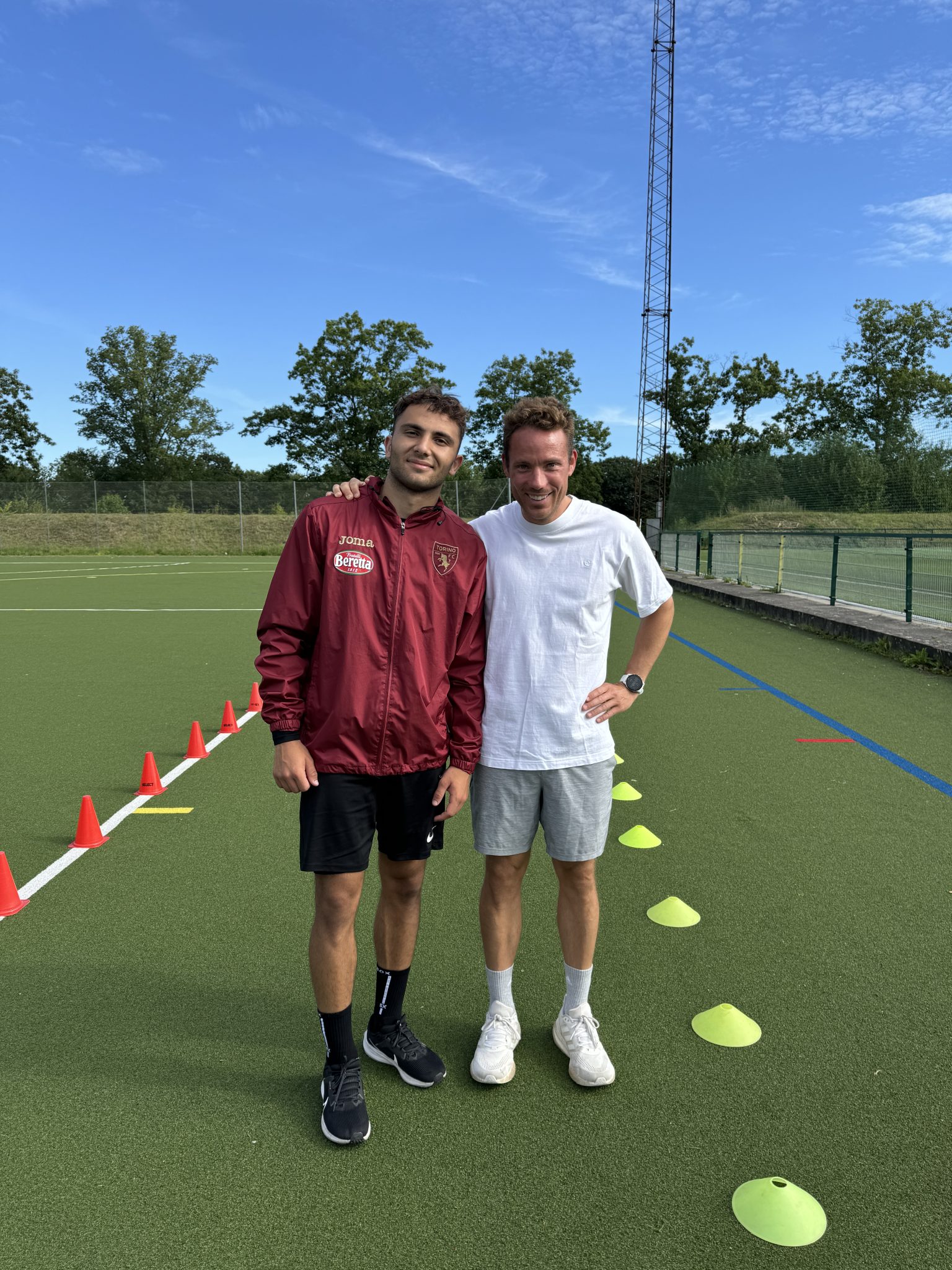 Dagens sidste træning med U19 elite fodboldspiller Adam Rasheed