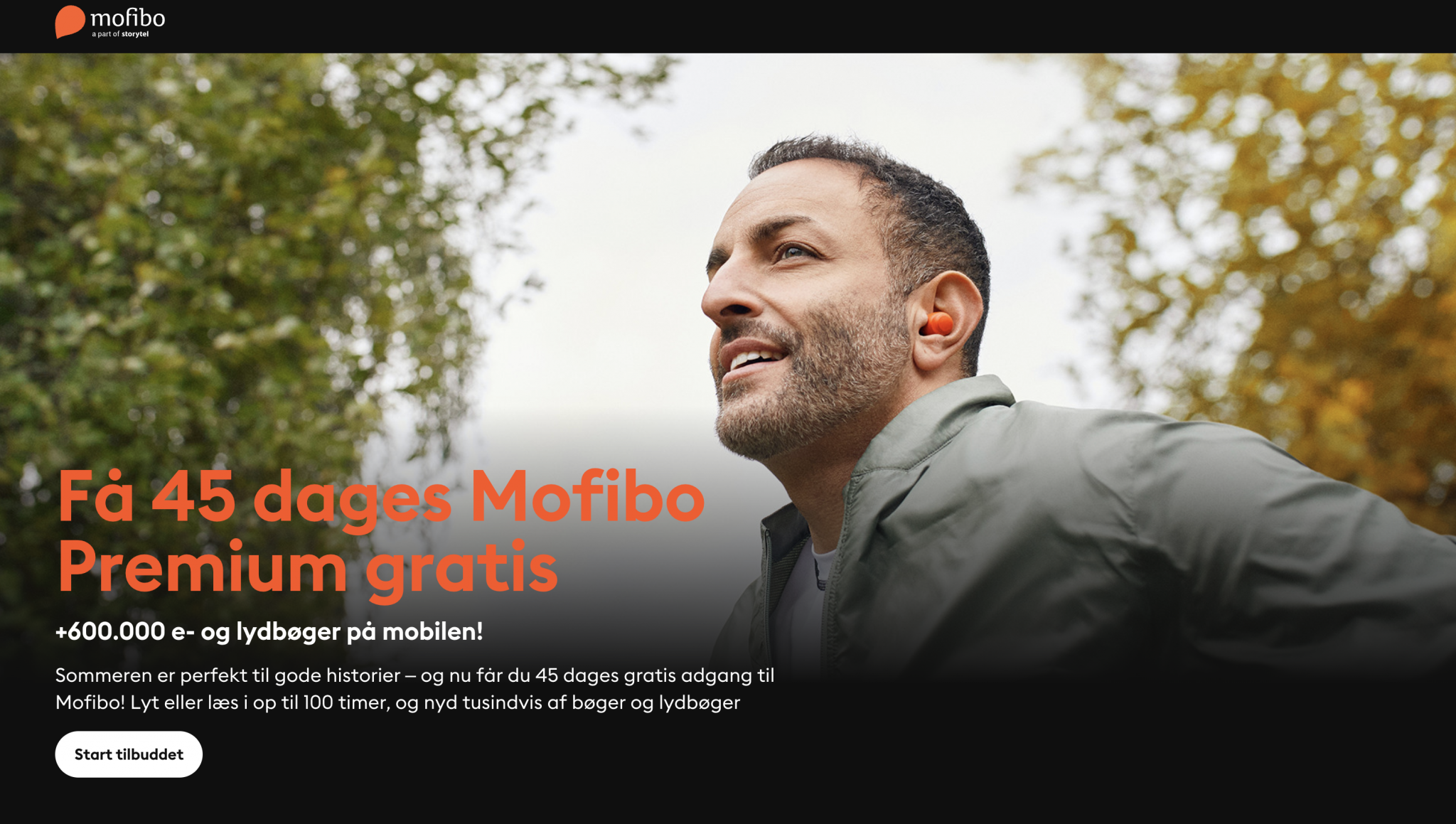 Få 45 dages Mofibo Premium – helt gratis