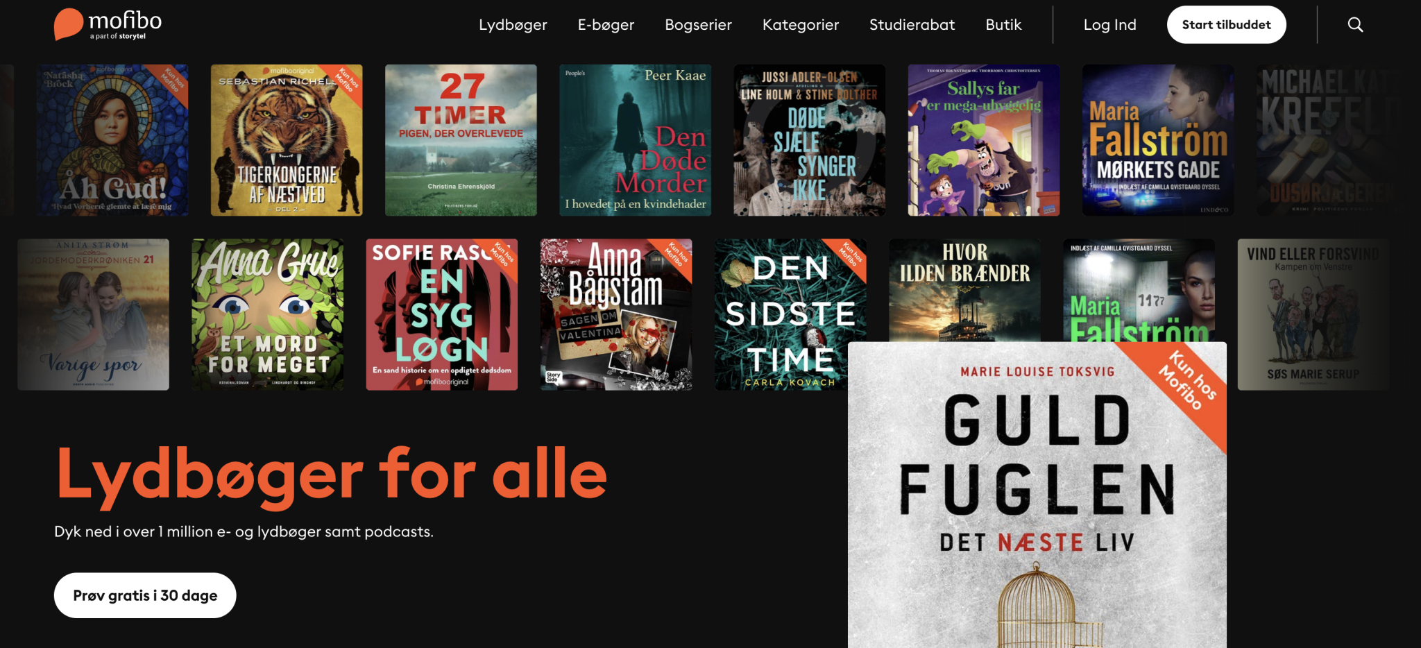 Mofibo rabatkode – Få 30 dage gratis via Peterliljensten (2026 guide)